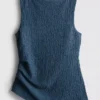 Paula Echevarría gerafftes Crinkle-Tanktop