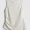 Paula Echevarría gerafftes Crinkle-Tanktop