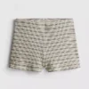 Paula Echevarría gestreifte Mini-Shorts aus Strick