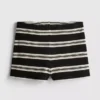 Paula Echevarría gestreifte Mini-Shorts aus Strick
