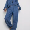 Paula Echevarría Haremshose aus baumwollreichem Denim