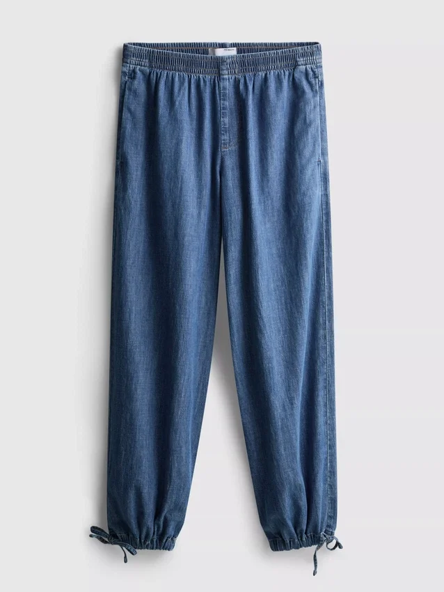 Paula Echevarría Haremshose aus baumwollreichem Denim