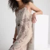 Paula Echevarría Longline-Cami-Top aus geknittertem Satin
