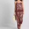 Paula Echevarría Midi-Kleid im Paisley-Muster