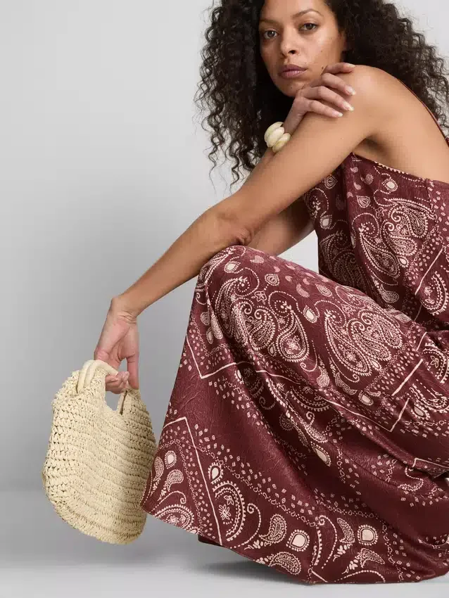 Paula Echevarría Midi-Kleid im Paisley-Muster