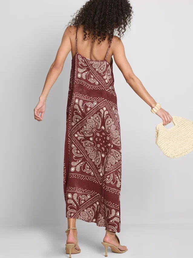 Paula Echevarría Midi-Kleid im Paisley-Muster