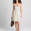 Paula Echevarría Minikleid mit Spitzenbesatz und Rüschen