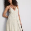 Paula Echevarría Minikleid mit Spitzenbesatz und Rüschen