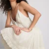 Paula Echevarría Minikleid mit Spitzenbesatz und Rüschen