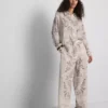 Paula Echevarría Paisley-Hemd aus geknittertem Satin mit Knöpfen