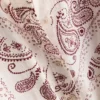 Paula Echevarría Paisley-Hemd aus geknittertem Satin mit Knöpfen