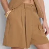 Paula Echevarría – plissierte Bermudashorts