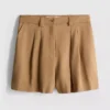 Paula Echevarría – plissierte Bermudashorts