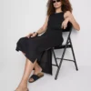 Paula Echevarría – ärmelloses, figurbetontes Midaxi-Kleid