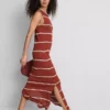 Paula Echevarría – ärmelloses, figurbetontes Midaxi-Kleid