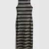 Paula Echevarría – ärmelloses, figurbetontes Midaxi-Kleid