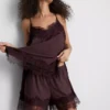 Paula Echevarría Shorts mit Spitzenbesatz