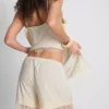 Paula Echevarría Shorts mit Spitzenbesatz