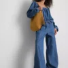 Paula Echevarría – Weithose aus baumwollreichem Denim