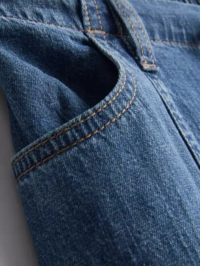 Paula Echevarría – Weithose aus baumwollreichem Denim