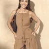 Paula Echevarría Weste mit Schößchen-Saum