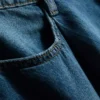 Plissierte Flare-Shorts aus baumwollreichem Denim