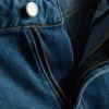 Plissierte Flare-Shorts aus baumwollreichem Denim