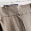 Plissierte Hose mit weitem Bein