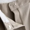 Plissierte Hose mit weitem Bein
