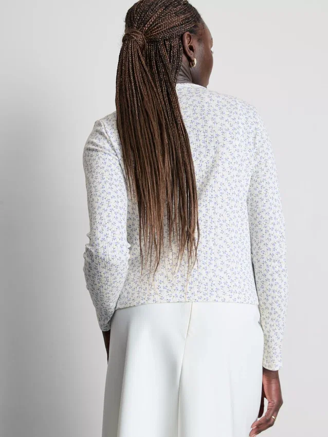 Pointelle-Cardigan-und-Cami-Set