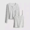 Pointelle-Cardigan-und-Cami-Set