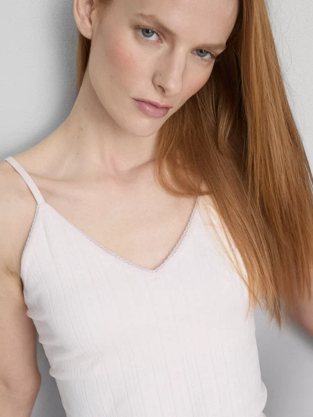 Pointelle-Schlafanzug-Cami