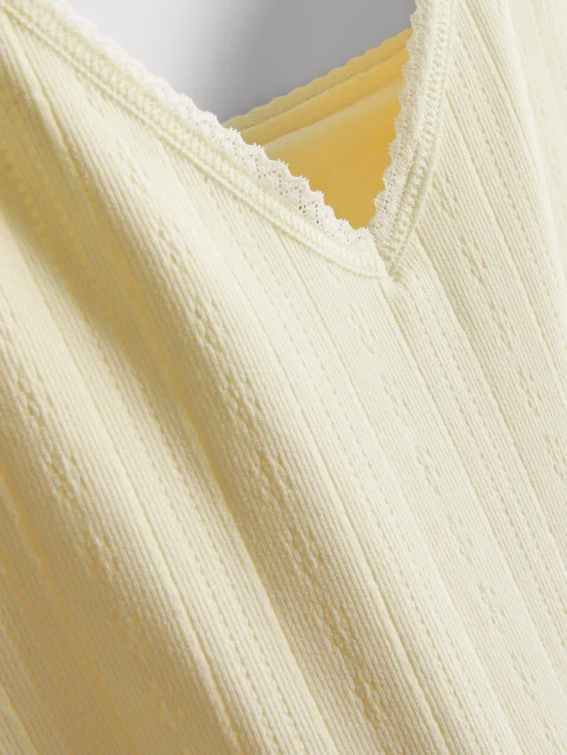 Pointelle-Schlafanzug-Cami