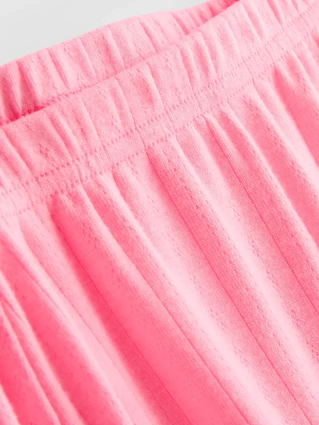 Pointelle-Schlafanzug-Shorts