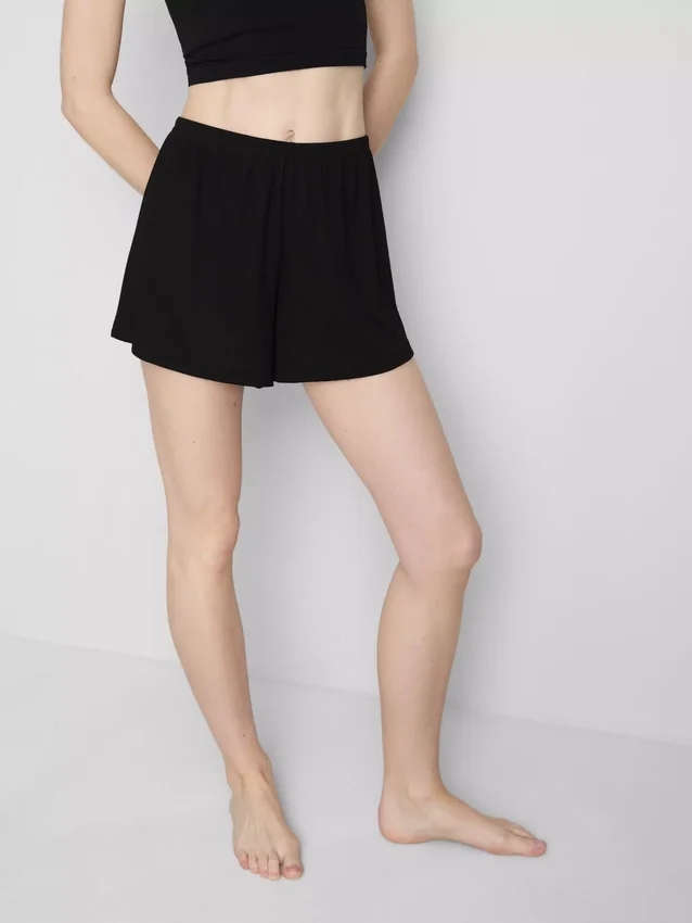 Pointelle-Schlafanzug-Shorts