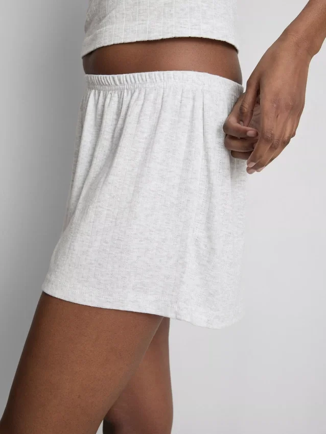 Pointelle-Schlafanzug-Shorts