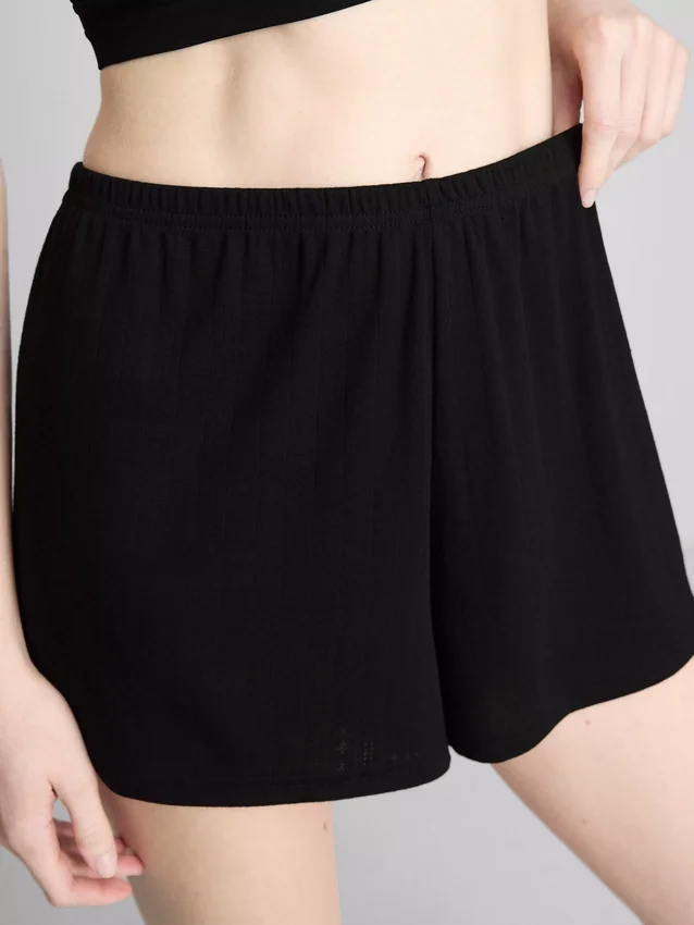 Pointelle-Schlafanzug-Shorts