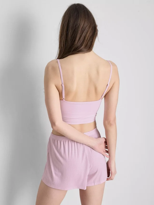 Pointelle-Schlafanzug-Shorts