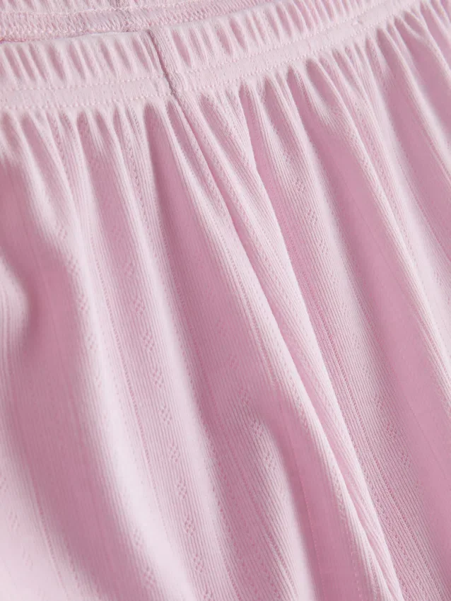 Pointelle-Schlafanzug-Shorts