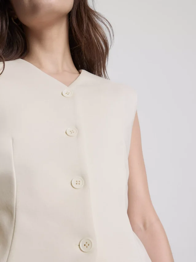 Polierte Sweatshirt-Weste