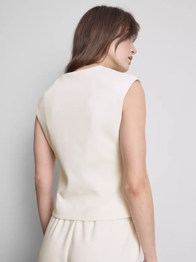 Polierte Sweatshirt-Weste