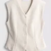 Polierte Sweatshirt-Weste