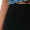 Ponte-Leggings mit mittlerer Leibhöhe und ausgestelltem Bein
