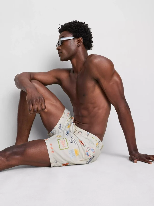 Postcard-Badeshorts
