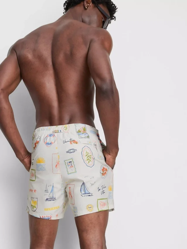 Postcard-Badeshorts