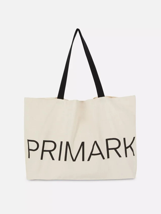 Primark-Tragetasche aus Canvas mit Grafikmotiv