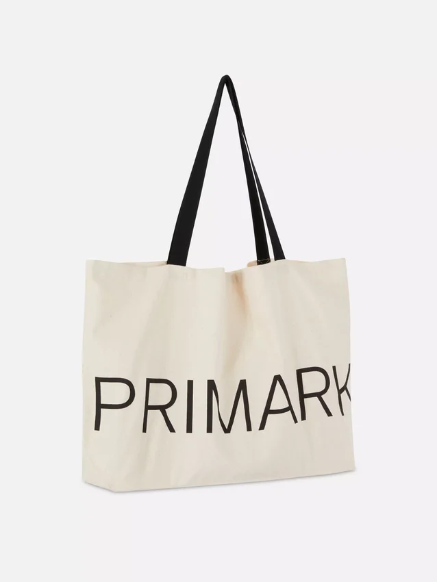 Primark-Tragetasche aus Canvas mit Grafikmotiv