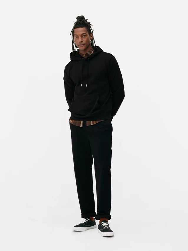 Pullover-Hoodie aus Baumwollmischung