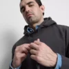 Pullover-Hoodie aus Baumwollmischung