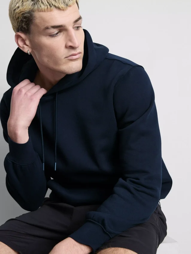 Pullover-Hoodie aus Baumwollmischung